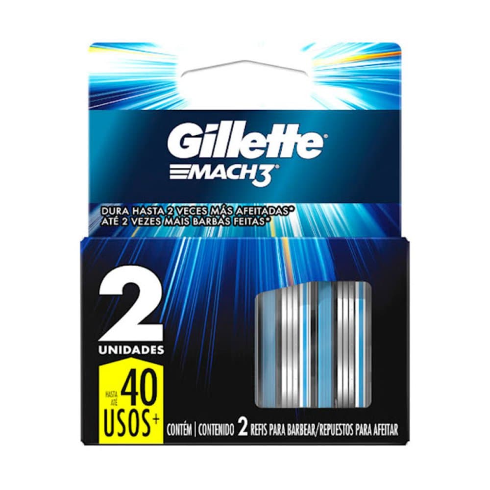 GILLETTE CARTUCHOS MACH3 2 REPUESTO - 1