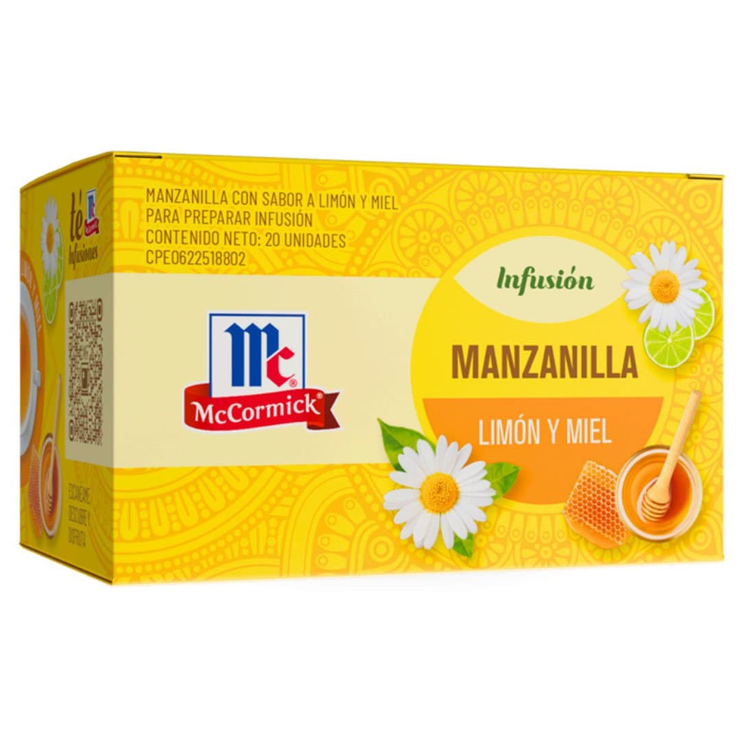 MCCORMICK TE MANZANA LIMON Y MIEL 20und - 1