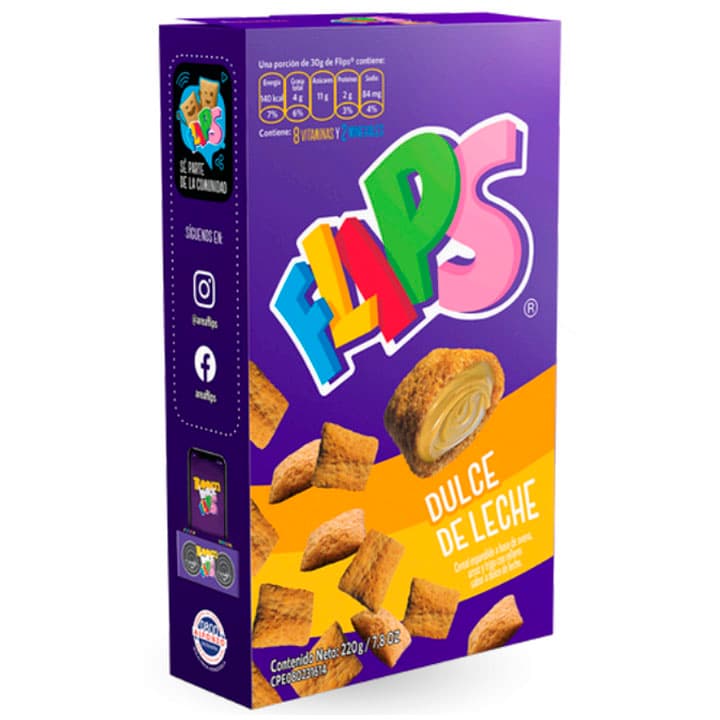 FLIPS DULCE DE LECHE 220g - 1