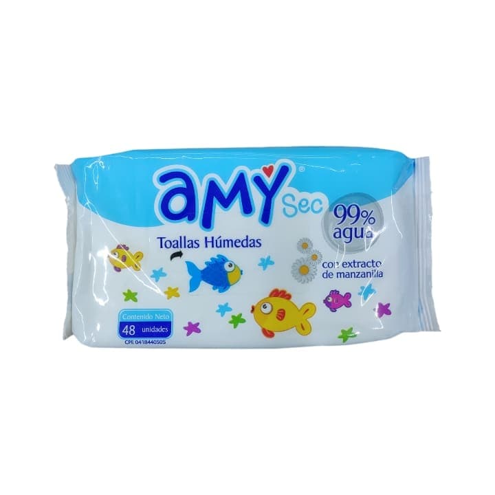 AMY SEC TOALLAS HUMEDAS 48und - 1