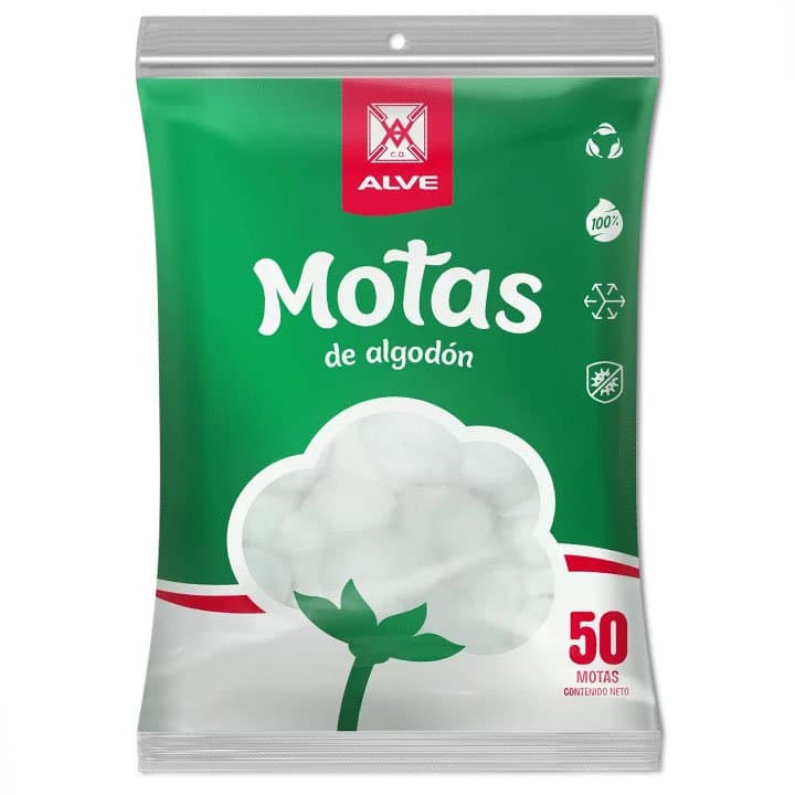 ALVE MOTAS BLANCA 50und - 1
