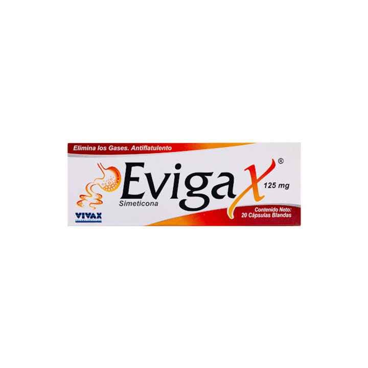 EVIGAX 20capX125mg CALOX SIMETICONA
