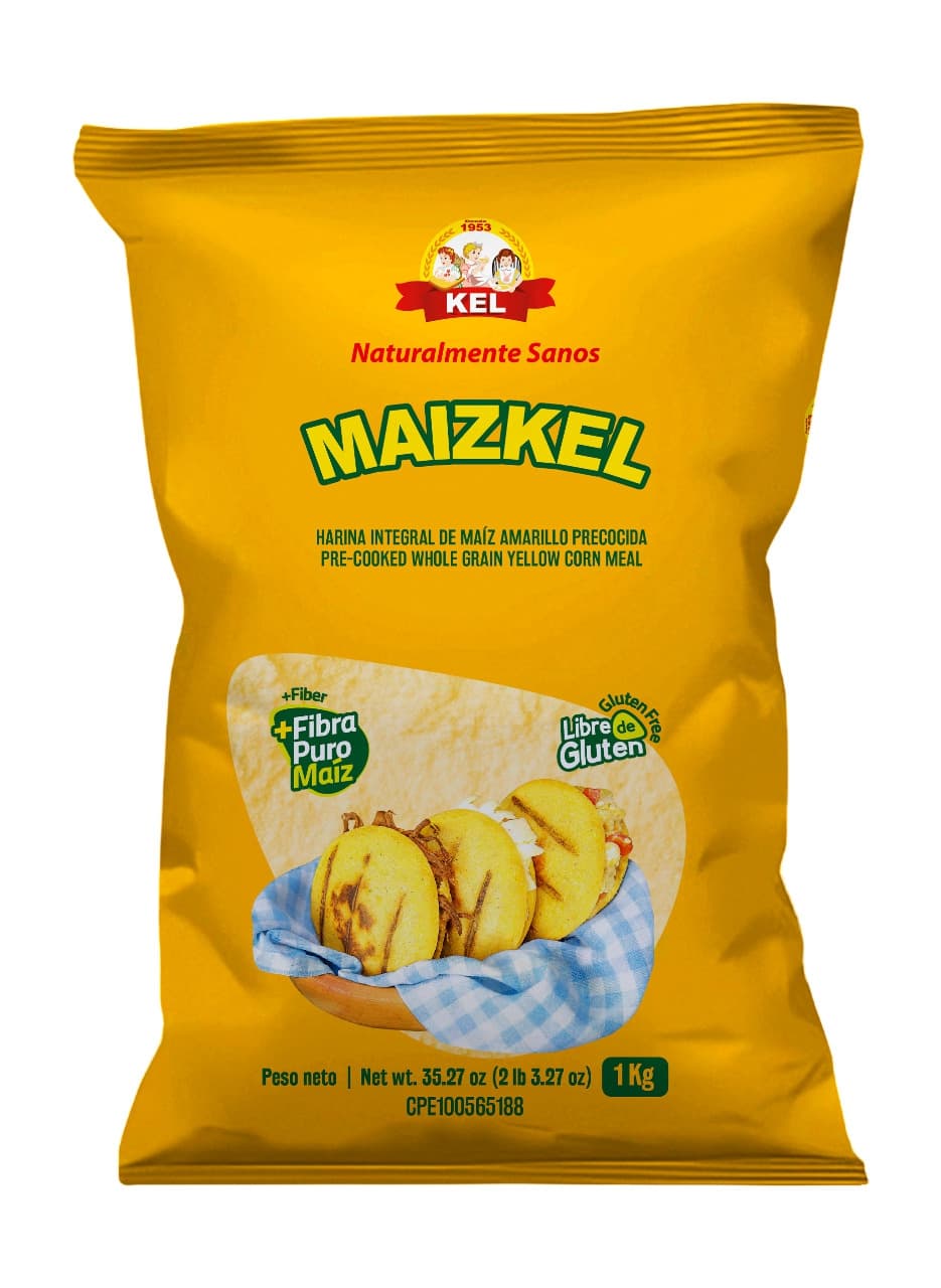 MAIZKEL HARINA AMARILLA INTEGRAL 1Kg
