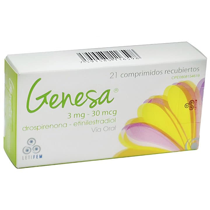 GENESA 21tabX3mg/30mcg LETI DROSPIRENONA ETINIL