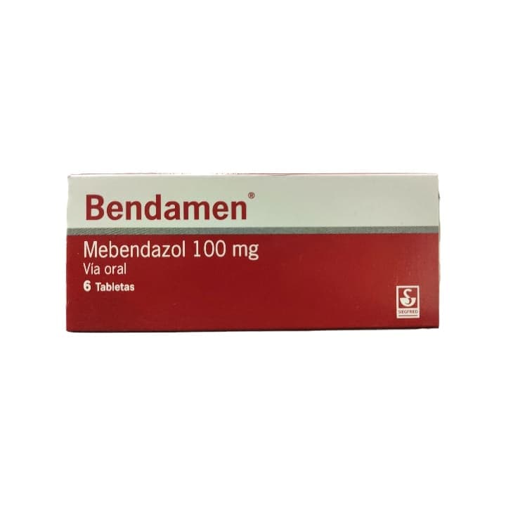 BENDAMEN 6tblX100mg SIEGFRIED MEBENDAZOL - 1