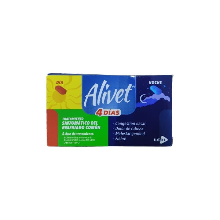 ALIVET LETI 4DIAS NOC/D 12tab ACET/CLO/CAF - 1