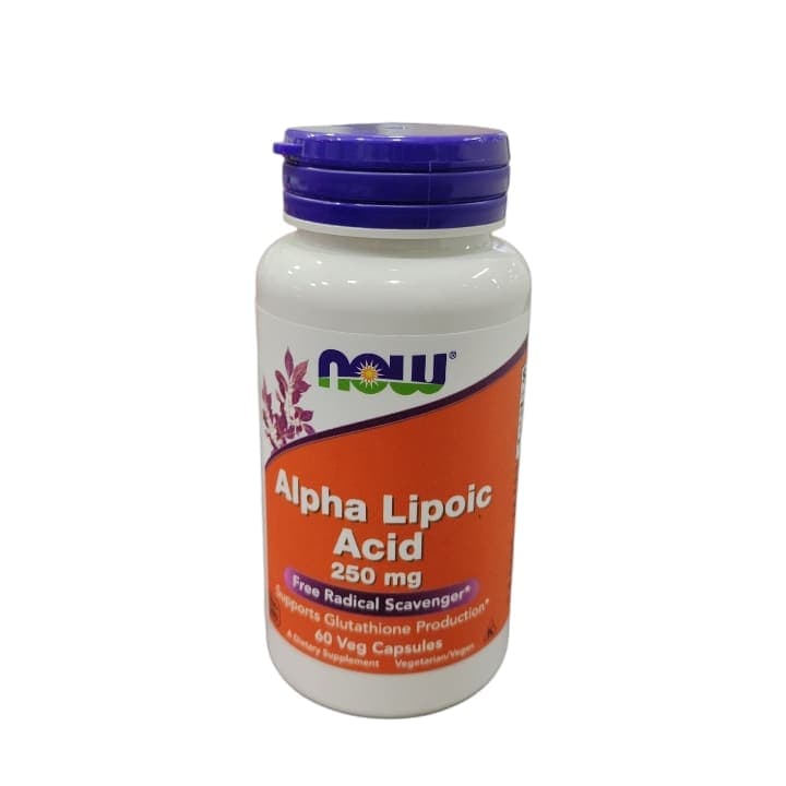 ÁCIDO ALFA LIPOICO 60capX250mg NOW - 1