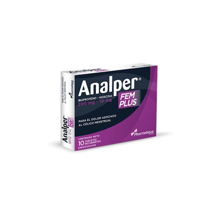 ANALPER FEM PLUS 10tX200mg LA SANTE
