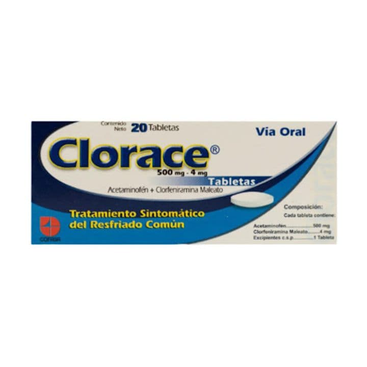 CLORACE 20tabX500/4mg COFASA ACET/CLOF