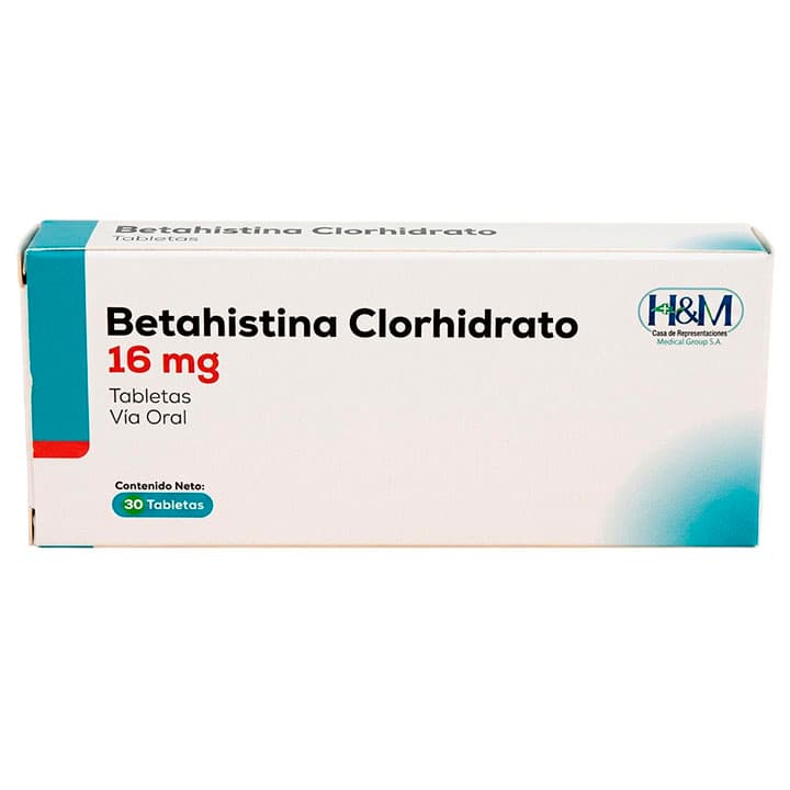 BETAHISTINA CLORHIDRATO 30tblX16mg H&M - 1