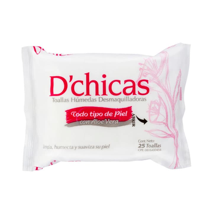 DCHICAS TOALLAS DESMAQUILLANTE 25und - 1