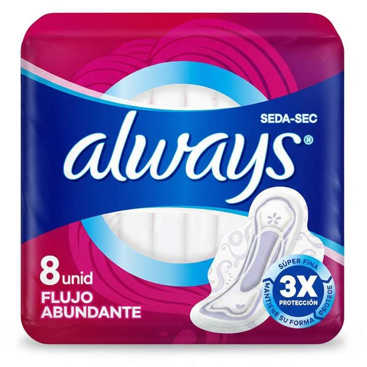 ALWAYS TOALLAS SEDASEC F ABUND 8UNID 4304