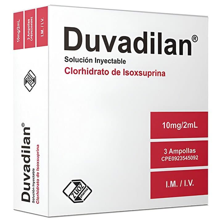DUVADILAN SOL 1ampX10g/2ml ZUOZ CLORHIDRATO ISOX - 1