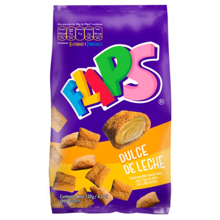 FLIPS DULCE DE LECHE BOLSA 120g - 1