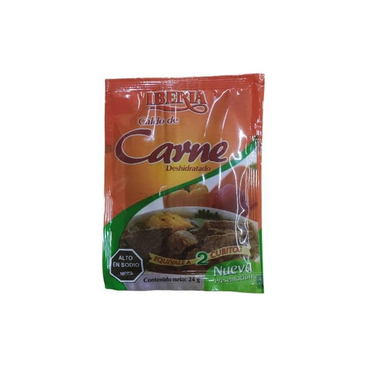 IBERIA CALDO CARNE DESH 24g