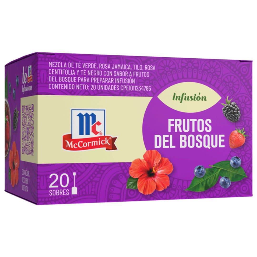 MCCORMICK TE FRUTOS DE BOSQUE 20und - 1