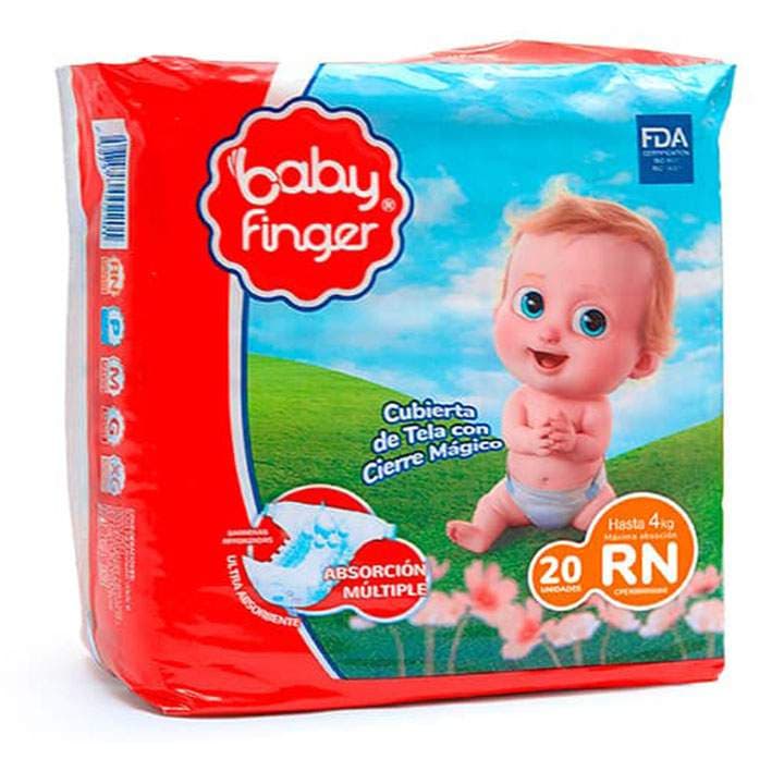 FINGER PAÑAL BABY ROJO RN 20und