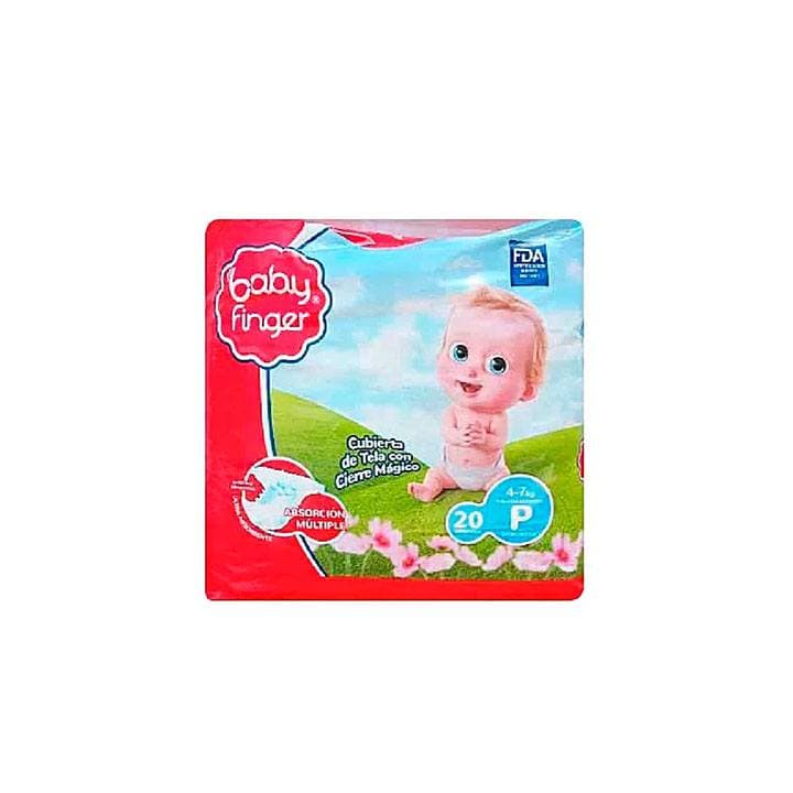FINGER PAÑAL BABY ROJO P 20und