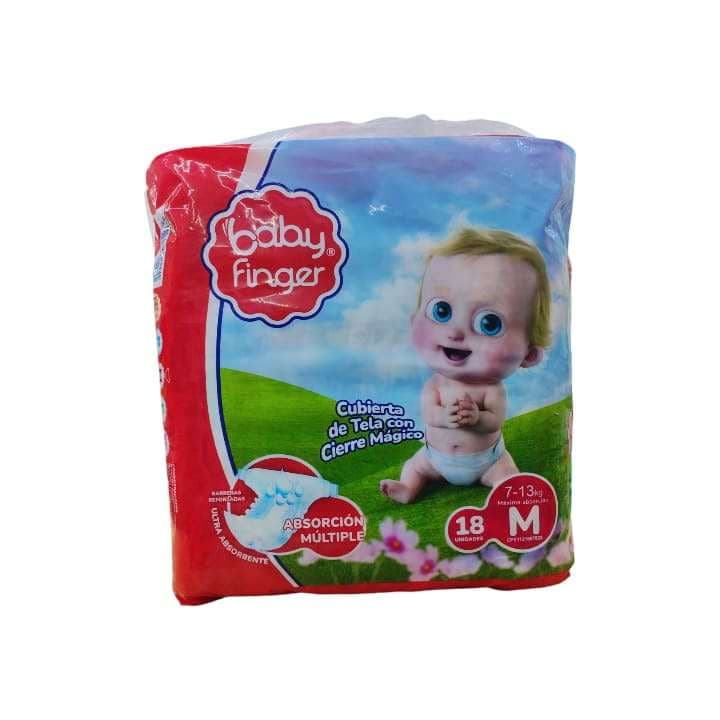 FINGER PAÑAL B ROJO M 18und