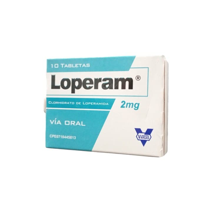 LOPERAM 10tabX2mg VARGAS LOPERAMIDA
