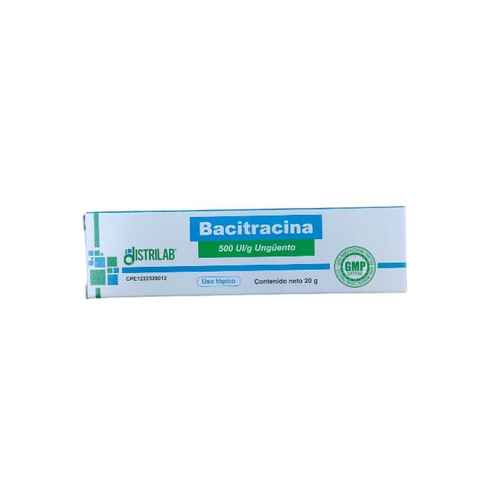 BACITRACINA 20g 500UI/g UNG DISTRILAB