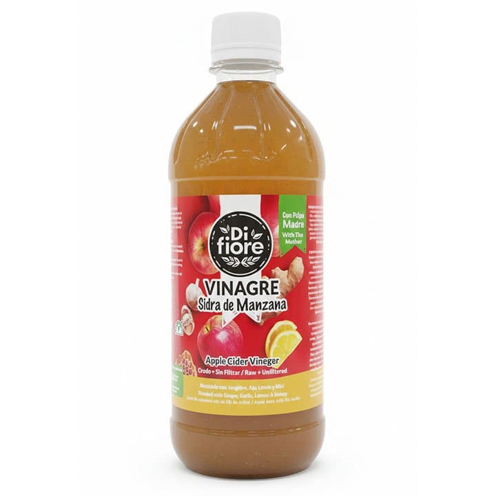 DIFIORE VINAGRE MANZANA JENGIBRE AJO LIMON Y MIEL 500ml - 1
