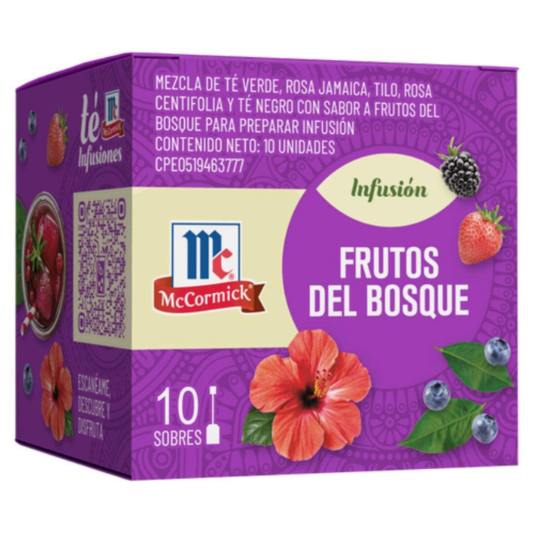 MCCORMICK TE FRUTOS DE BOSQUE 10und - 1