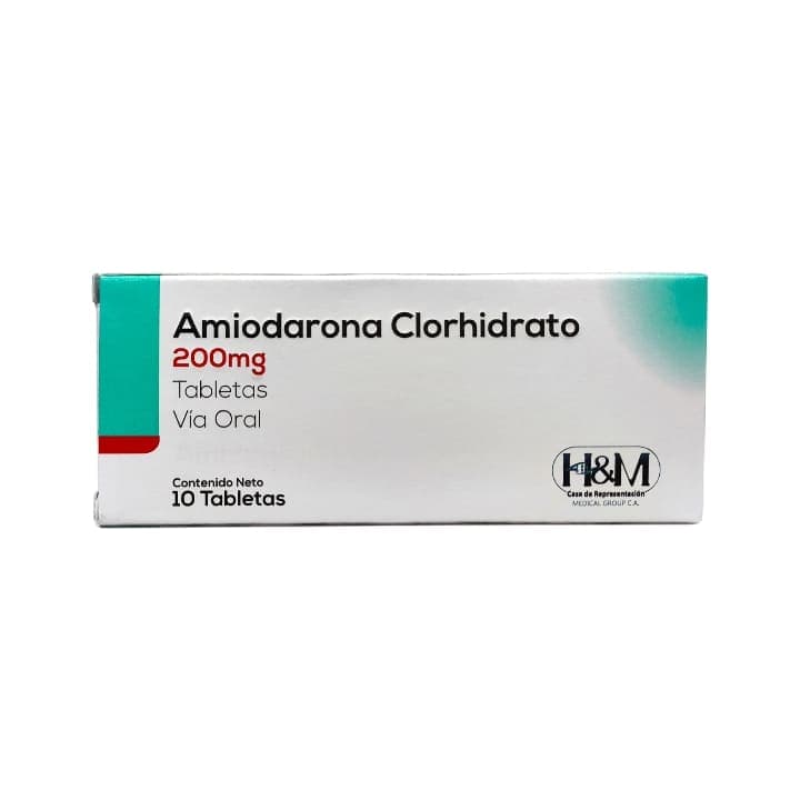AMIODARONA CLORHIDRATO 10tabX200mg H&M - 1
