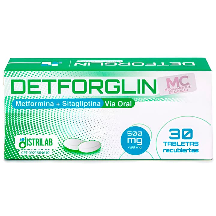 DETFORGLIN 30tabX500/50mg DISTRILAB - 1