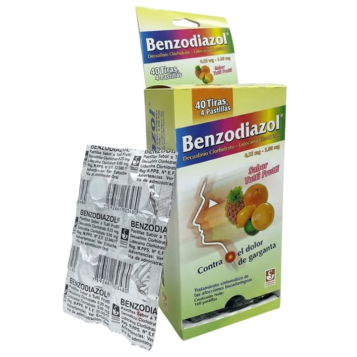 BENZODIAZOL TUTI FRUTI 4Tab SIEGFRIED