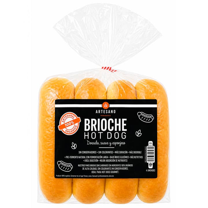 BRIOCHE PAN HOT DOG  8und - 1