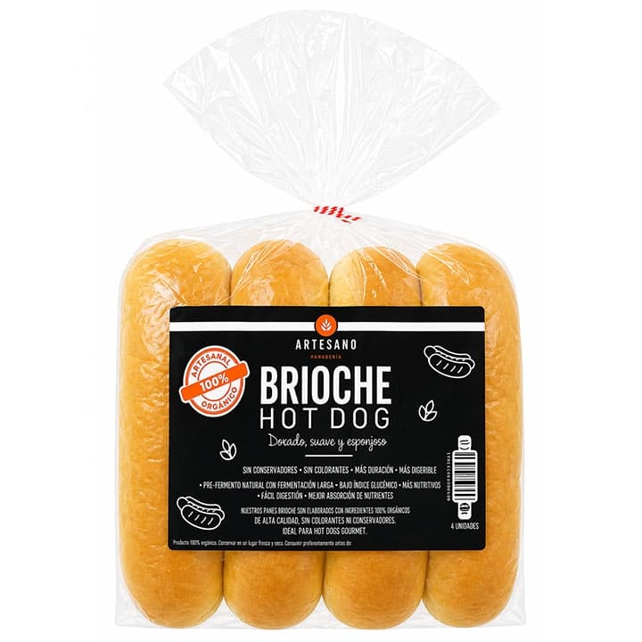 BRIOCHE PAN HOT DOG  8und