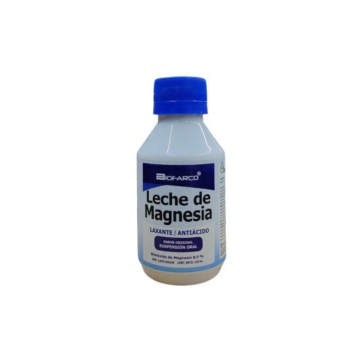 LECHE MAGNESIA 120ml    BIOFARCO