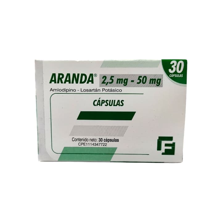 ARANDA 30tabX2.5/50mg LOSARTAN POTASICO LAB FARMA - 1
