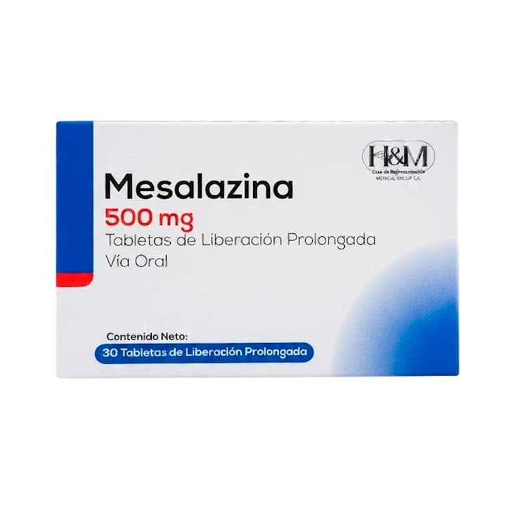 MESALAZINA 500MG 30TAB H&M 