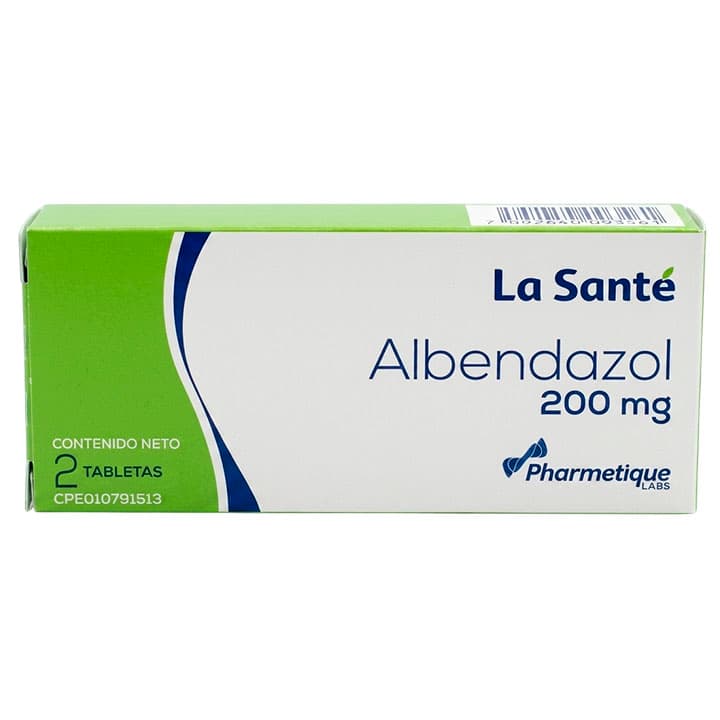 ALBENDAZOL 2tabX200mg LA SANTE - 1