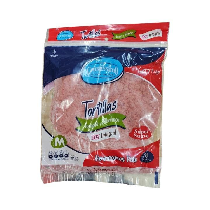 CRUSTISSIMO TORTILLA TOMATE ALBAHACA 220g