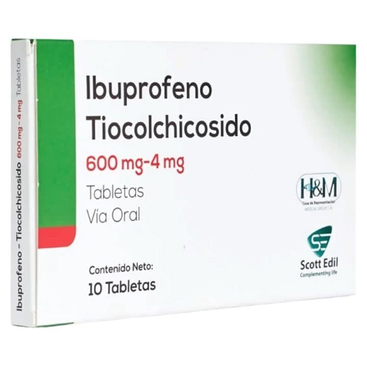 IBUPROFENO TIOCOLC 600mg/4mg 10tab H&M - 1
