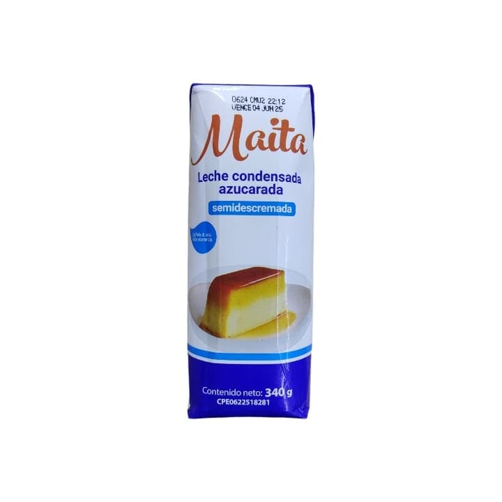 MAITA LECHE CONDENSADA SEMI DESCREMADA 340g - 1