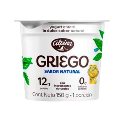 ALPINA YOG GRIEGO NATURAL 150Ml