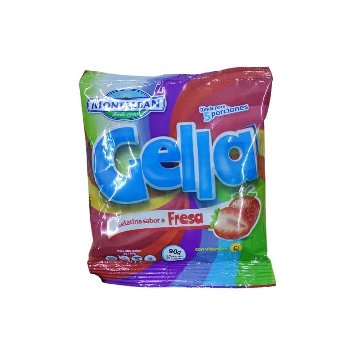 MONTALBAN GELATINA FRESA 90g - 1