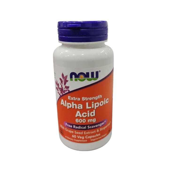 ACIDO ALFA LIPOICO 60capX600mg NOW VNZLA - 1