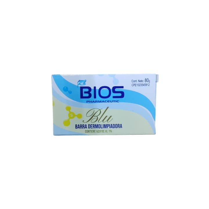 BIOS JABON BLU CON AZUFRE 80g - 1