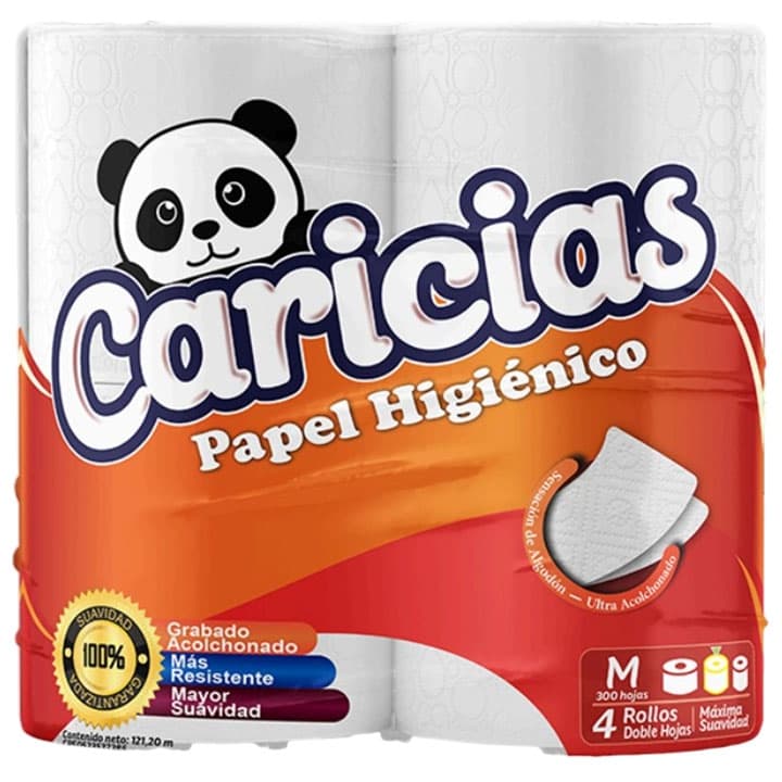CARICIAS PAPEL SAN 300h 4 ROLLOS