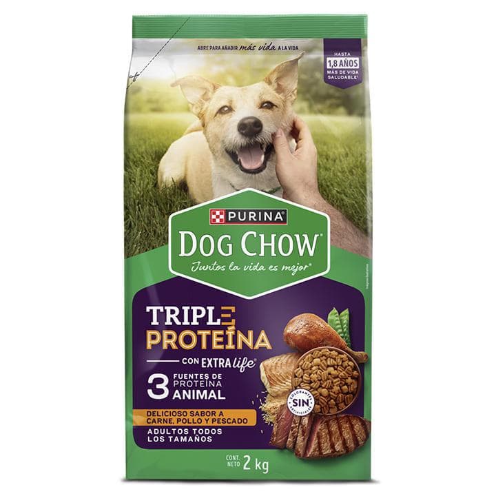 DOG CHOW TRIP PROT CARN/POLL/PES 2kg