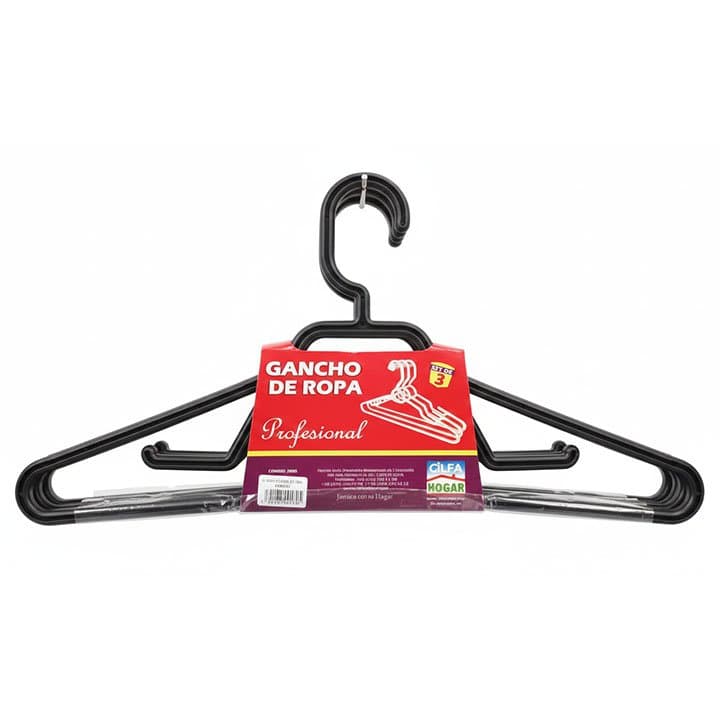 ALFAHOGAR GANCHO CLOSET NEGRO 6und - 1
