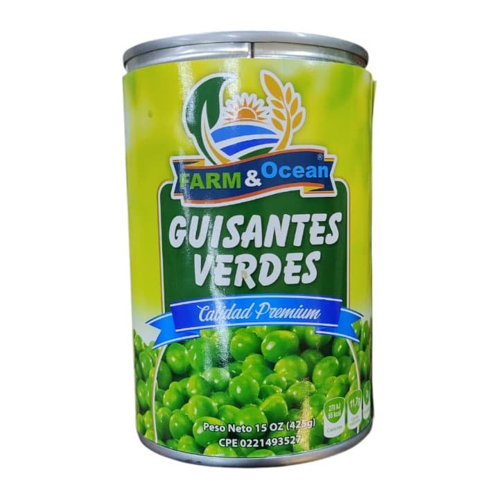 FARM&OCEAN GUISANTES VERDES 425g - 1