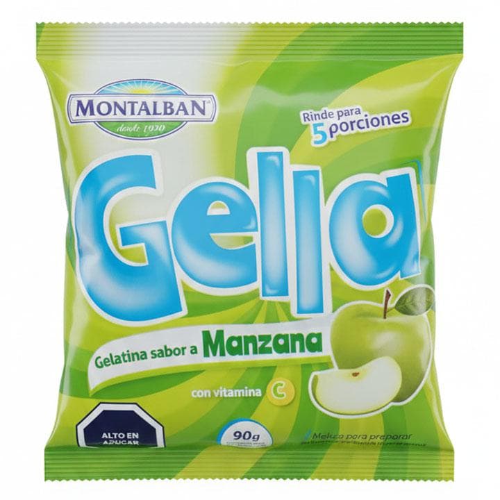 MONTALBAN GELATINA MANZANA 90g