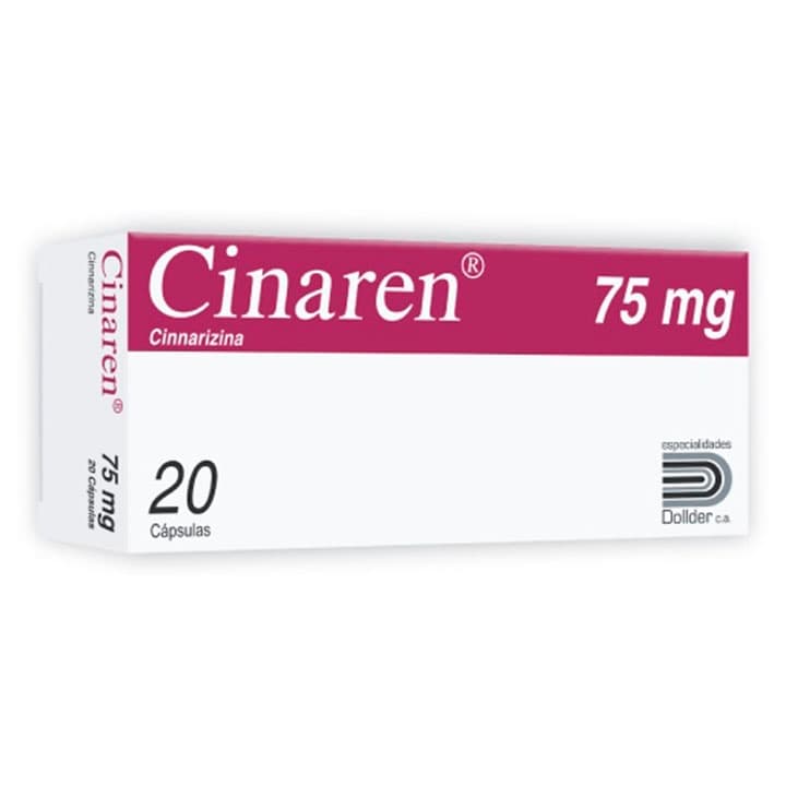 CINAREN 20capX75mg DOLLDER CINNARIZINA - 1