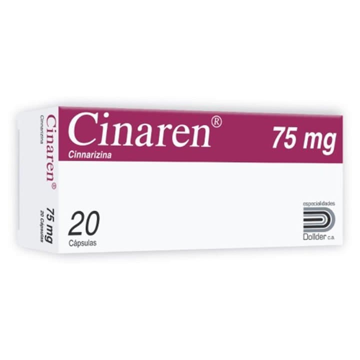 CINAREN 20capX75mg DOLLDER CINNARIZINA
